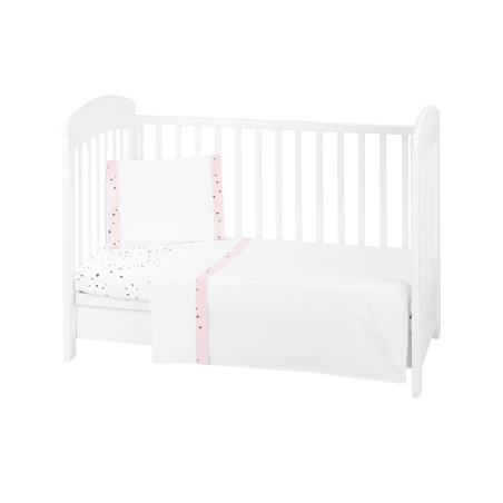 KikkaBoo Бебешки спален комплект 3 части EU Style 60/120 Bear with me Pink