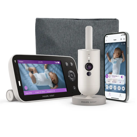 Philips Avent Premium Connected Дигитален Видеофон и Технология Sense IQ SCD971/26