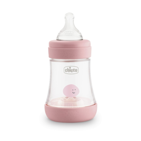 CHICCO Шише Perfect 5 150 мл. силикон  розово