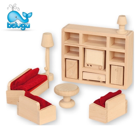  Мебели за къща за кукли Beluga, Дневна стая 