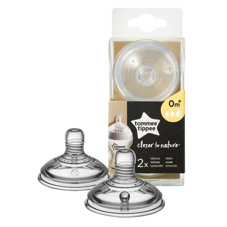 Tommee Tippee БИБЕРОН EASI VENT VARIFLOW - 3 КАПКИ 0м+ (2 бр./оп.)