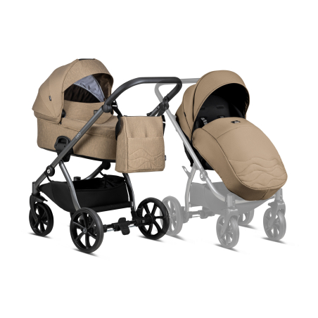 Tutis LEO Brown  104 Комбинирана Детска Количка 2 в 1