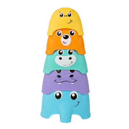 PLAYGRO АКТИВНА ИГРАЧКА КУЛА ОТ КУПИЧКИ ЖИВОТНИ 12-36М