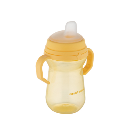 Чаша със сламка 250 мл yellow