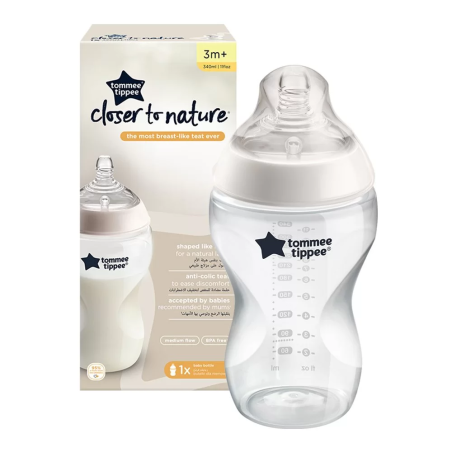 Tommee Tippee ШИШЕ ЗА ХРАНЕНЕ EASI VENT 340 ml 3м+