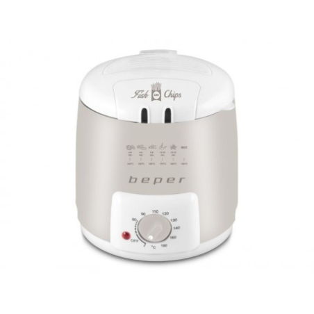  Фритюрник Beper BC.360, 840W, 1 л, Бял 