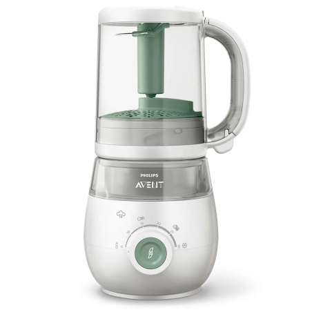 Philips Avent SCF885/01 Комбиниран Уред за Приготвяне на Пара на Здравословна Бебешка Храна и Блендер 4 в 1