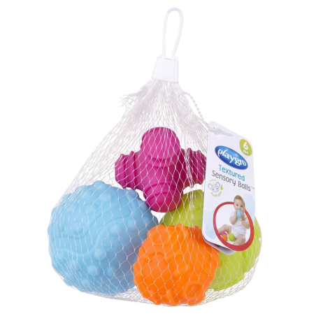 PLAYGRO ТАКТИЛНИ РЕЛЕФНИ ТОПКИ (4БР./ОП.) 6М+