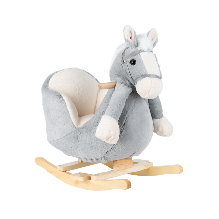 KikkaBoo Люлка със седалка и звук Grey Horse