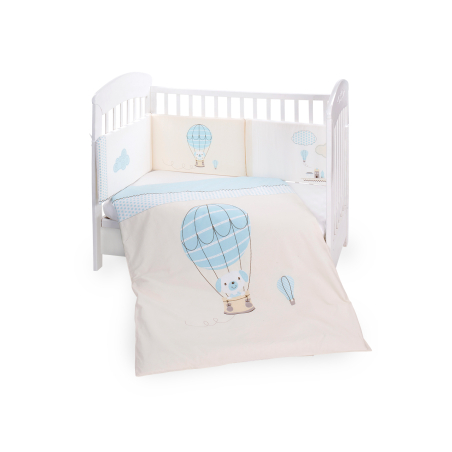 KikkaBoo Бебешки спален комплект 2 части EU style 70/140 Puppy on Balloon