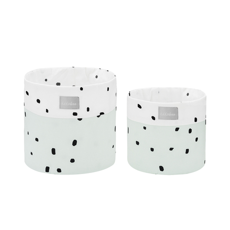 Комплект кош за аксесоари 2 бр - 22см и 18см Bear with me Mint