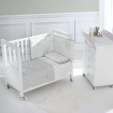 К-кт покривало с пълнеж и обиколник TX-1650 Dolce Luce grey