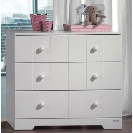 Скрин 3 чекмеджета CO 1415 white