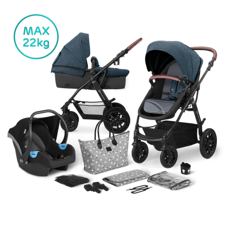 Количка KinderKraft Xmoov, 3в1, Синя 