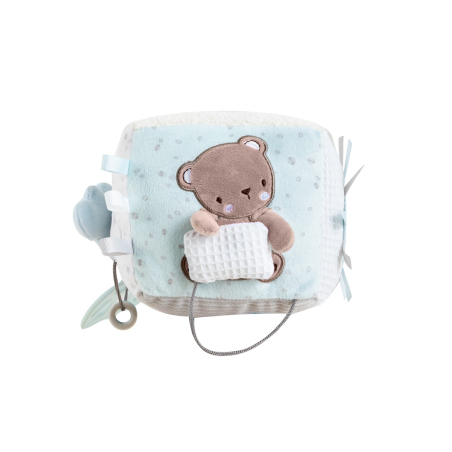 KikkaBoo Плюшено Кубче Dream Big Blue