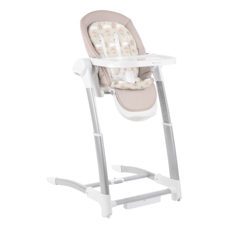 KikkaBoo Електрическа люлка & Столче за хранене Prima 3in1 Beige 2023