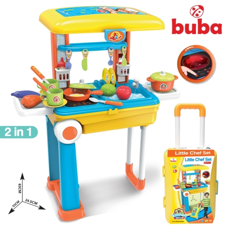  Детска кухня Buba Little Chef Set 008-926A, Жълта/Синя 
