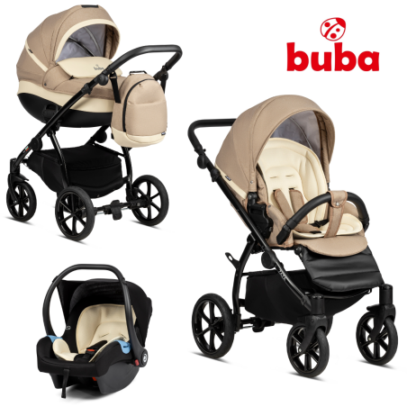 Бебешка количка Buba Zaza 3в1, 894 Beige