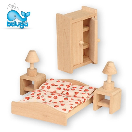  Мебели за къща за кукли Beluga, Спалня 