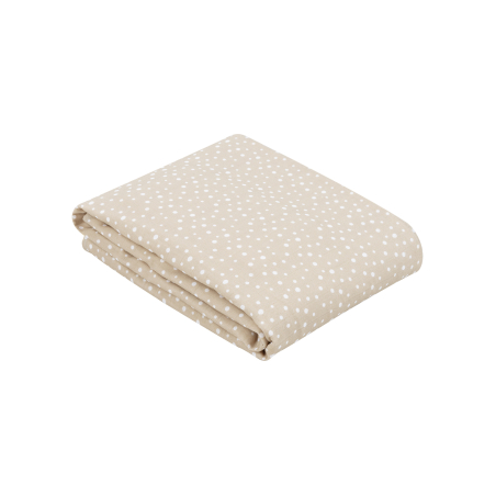 Лятно одеяло от муселин двупластово 100х100 см Dots Beige