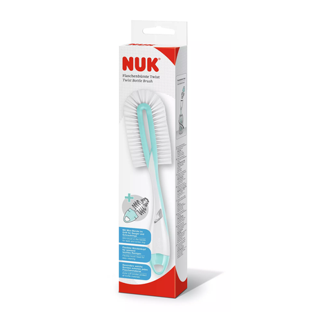 NUK Четка за Шише и Биберон 2 в 1 Twist MINT