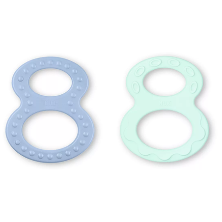 NUK Цветни Чесалки Осморки 0+ месеца