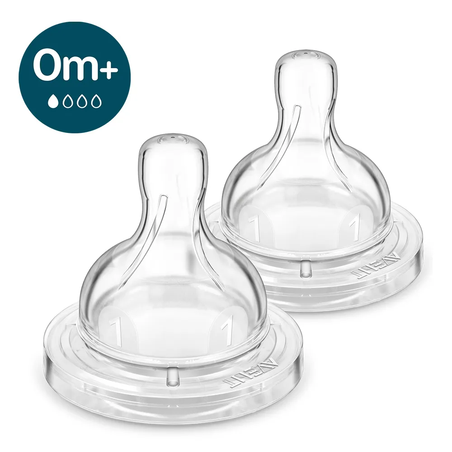Philips AVENT SCY761/02 Anti-Colic Комплект от 2 Броя Биберони със сила на потока 1 от  0м+