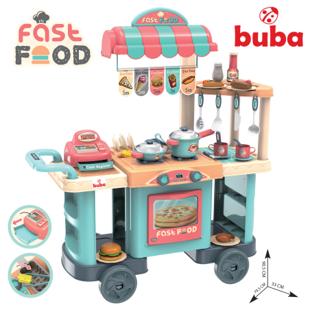  Ресторант на колела Buba Kitchen trolley 008-958, Синя 
