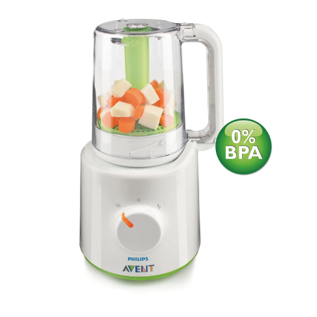 Philips AVENT SCF870/20 Комбиниран Уред за Готвене на Пара и Блендер