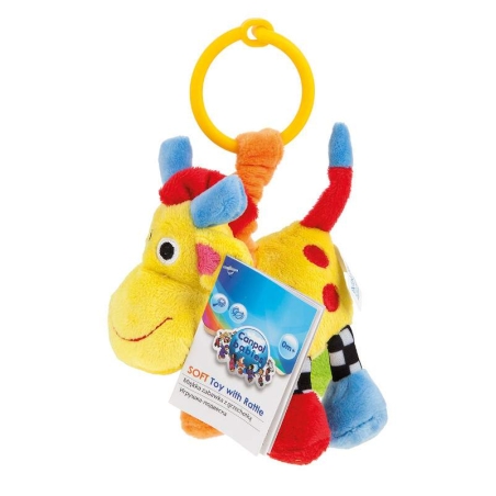 Мека играчка с дрънкалка Crazy animals