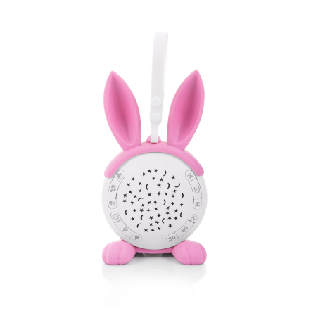 Chipolino  Музикална играчка за успокоение Зайче Розова