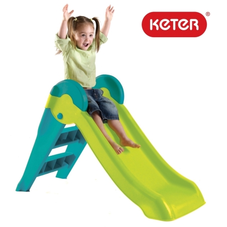 Детска пързалка Keter Boogie Slide, Зелена/Синя