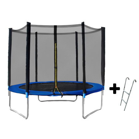 Детски батут Cosmolino 8FT (252 см) с мрежа и стълба