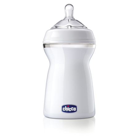 CHICCO Шише Natural Feeling РР 6м+ 330 мл. универсал