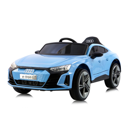 Chipolino  Електрическа кола Audi e-Tron Синя с Кожена Седалка