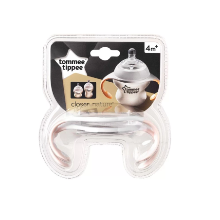 Tommee Tippee ДРЪЖКИ ЗА ШИШЕТА  4м+ (2 бр./оп.) РОЗОВ