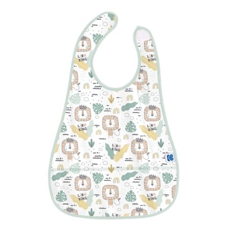 KikkaBoo Непромокаем лигавник с джоб Savanna Pattern Mint