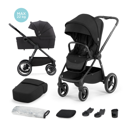 Бебешка количка Kinderkraft NEA 2в1 NEA, Midnight Black