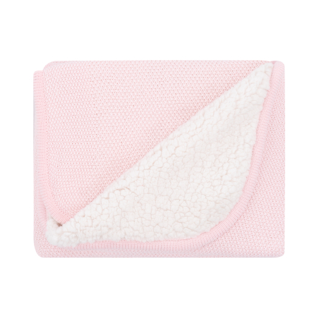 Плетено памучно одеяло с шерпа Dream Big Pink
