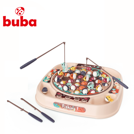  Комплект за риболов Buba Fishing 889-214, 45 рибки, розов 