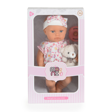 Moni Кукла 30см Bear and Baby Pink 111799