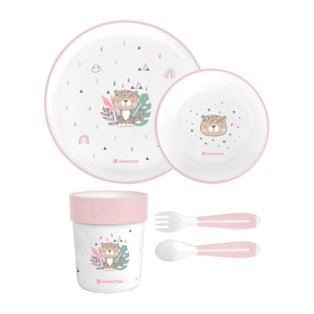 KikkaBoo Комплект за Хранене Savanna Pink