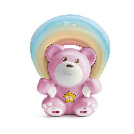 CHICCO Прожектор дъга с мече Girls Розово