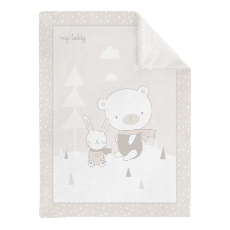 Супер меко бебешко одеяло с шерпа 110/140 см My Teddy