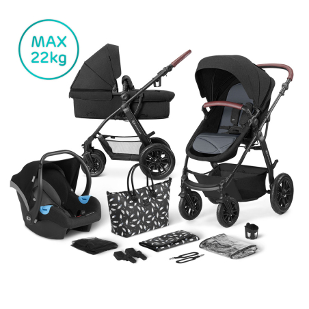 Количка KinderKraft Xmoov, 3в1, Черна 