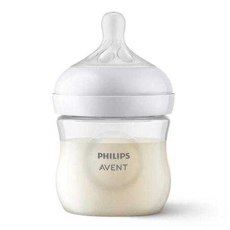 Philips AVENT SCY900/02 Комплект от 2 броя шишета за хранене Natural Response 125 мл с биберон без протичане Natural Response Поток 2 от 0м+