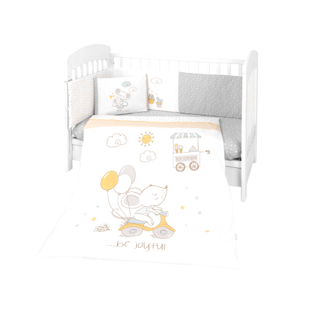 Бебешки спален комплект 6 части 60/120 Joyful Mice