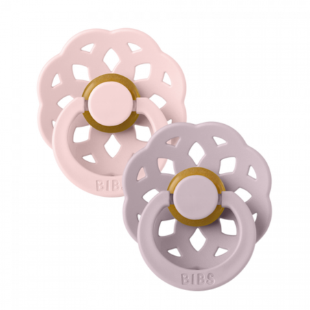 BIBS Boheme Залъгалка от Каучук 1 Брой цвят Baby Blue Blossom Dusky Lilac от 0-6 месеца