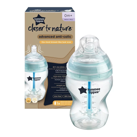 Tommee Tippee ШИШЕ ЗА ХРАНЕНЕ ANTI-COLIC 0м+ 260 ml