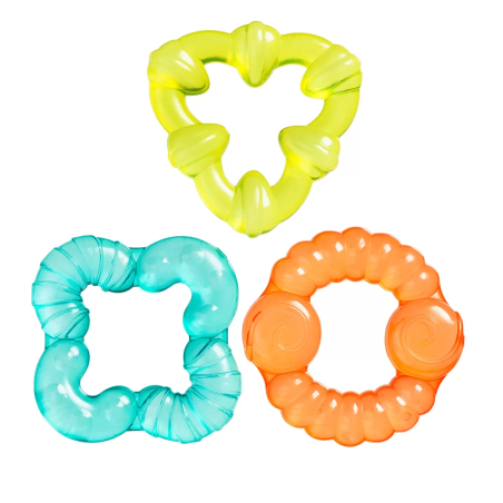 PLAYGRO ЦВЕТНИ ГРИЗАЛКИ С ВОДА (3 БР./ОП.) 3М+